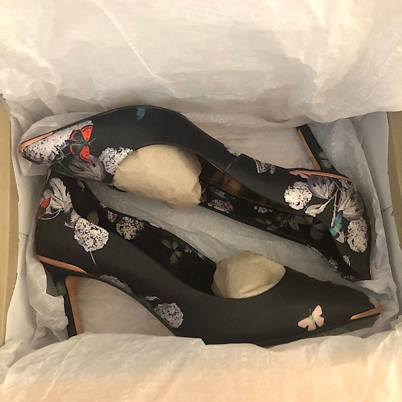 New Ted Baker 👠 Shoes. Classy and Unique with Flowers & Butterflies - Picture 2 of 13